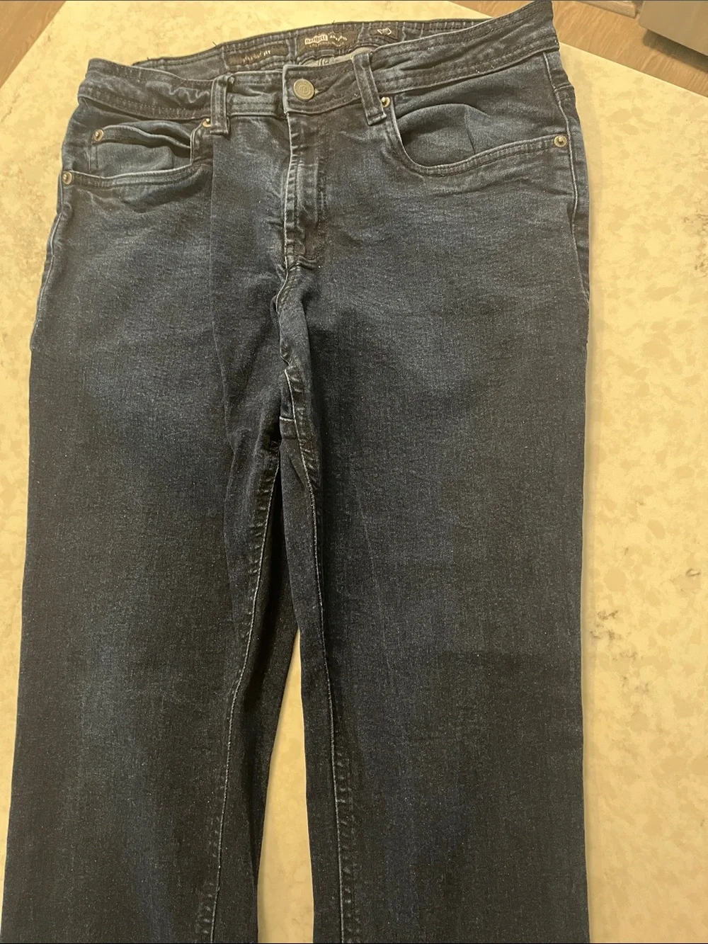 Classic Straight-Leg Men's Jeans in Dark Navy
